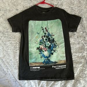 Gray graphic tee, Paul cézanne painting graphic